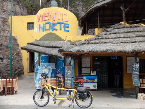 We returned to the mid-lake crossing point at the only restaurant that is open.